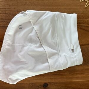 Lululemon White Athletic Shorts